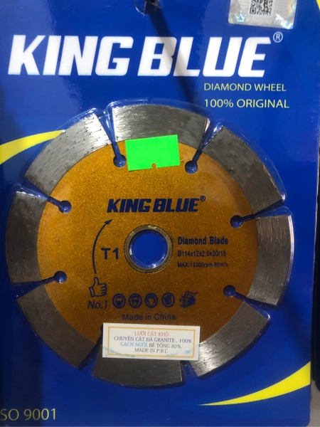 Lưỡi cắt đá Grannite, cắt bê tông 114mm, 125mm, 150mm, 180mm Kingblue, cắt khô, cắt nước T1