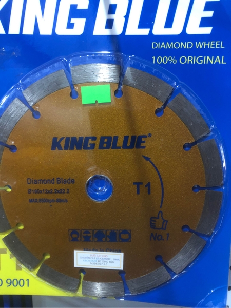 Lưỡi cắt đá Grannite, cắt bê tông 114mm, 125mm, 150mm, 180mm Kingblue, cắt khô, cắt nước T1