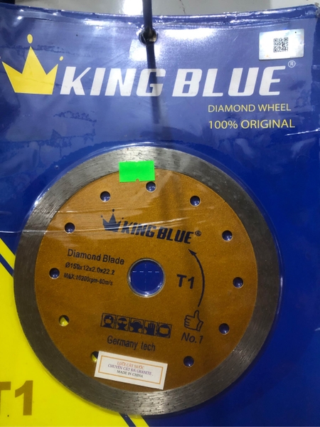 Lưỡi cắt đá Grannite, cắt bê tông 114mm, 125mm, 150mm, 180mm Kingblue, cắt khô, cắt nước T1
