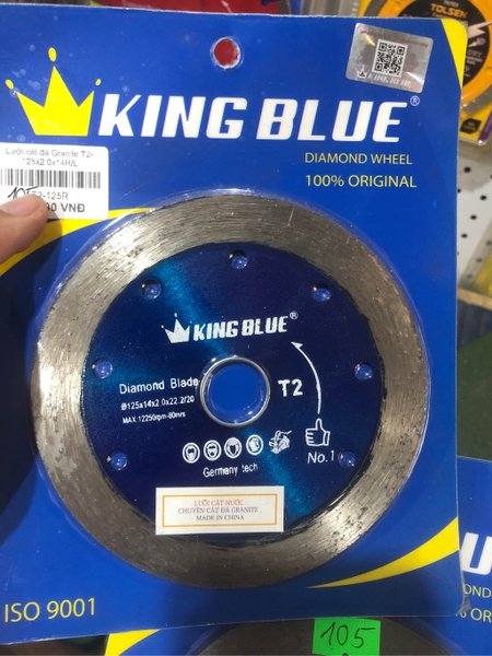 Lưỡi cắt KingBlue T2-125L nước liền