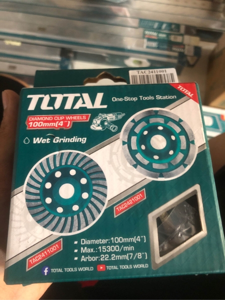 Chén mài đá/ bê tông Total