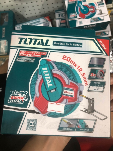 Thước kéo thép nền vàng Total