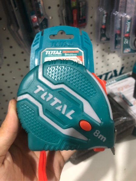 Thước kéo thép nền vàng Total