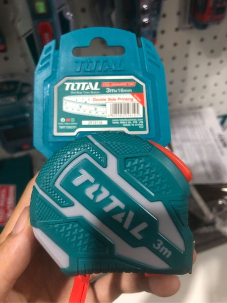 Thước kéo thép nền vàng Total