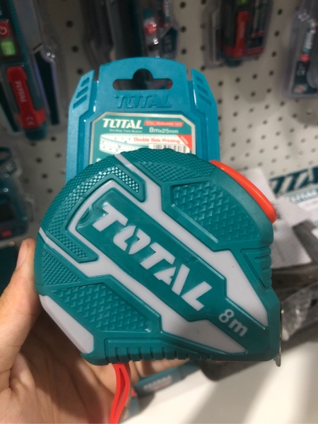 Thước kéo thép nền vàng Total