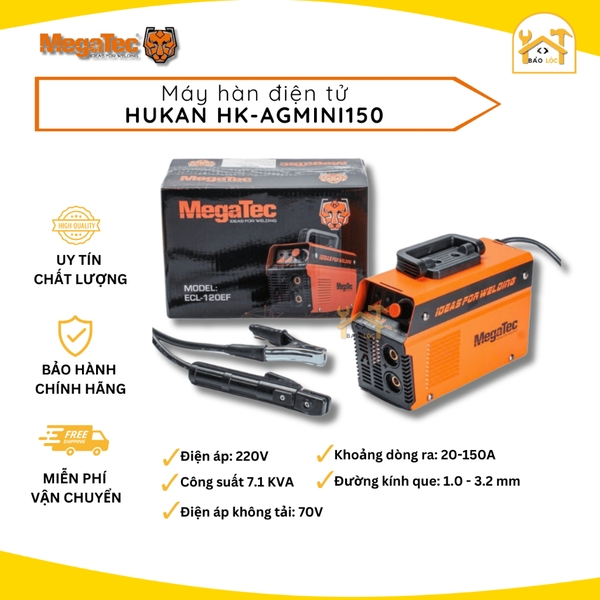 Máy Hàn Que Mini Megatec ECL-120EF (Đủ phụ kiện) - Hàng chính hãng