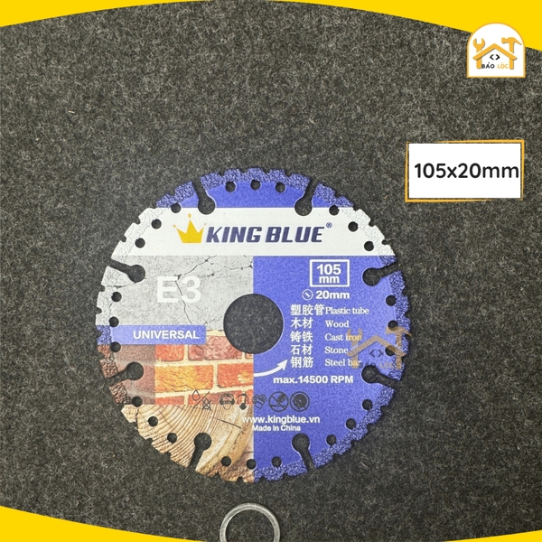 Lưỡi cắt đa năng hợp kim cứng cao cấp Kingblue E3 chuyên cắt nhựa, Sắt, đá, thép, gỗ - Chính hãn