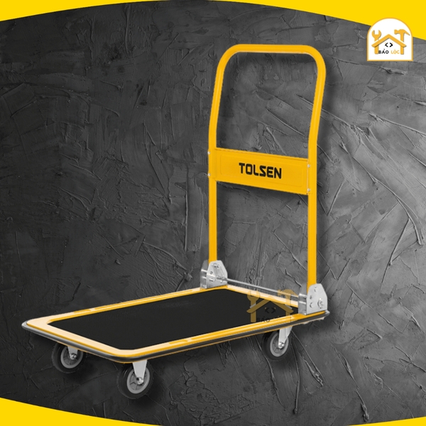 Xe đẩy Tolsen 62606 (300kg) Xe chở hàng khung thép chịu lực gấp gọn 90x60x85cm