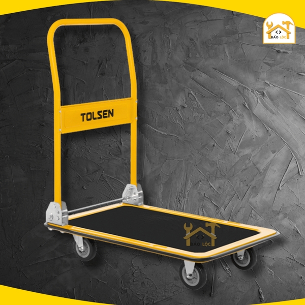 Xe đẩy Tolsen 62606 (300kg) Xe chở hàng khung thép chịu lực gấp gọn 90x60x85cm