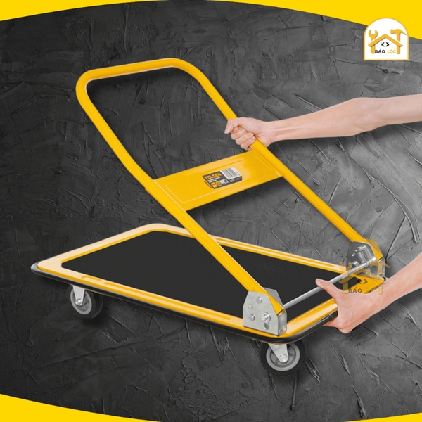 Xe đẩy Tolsen 62606 (300kg) Xe chở hàng khung thép chịu lực gấp gọn 90x60x85cm