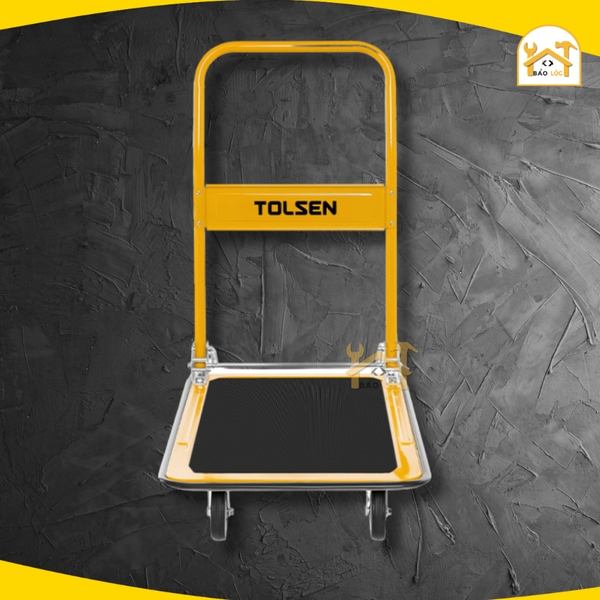 Xe đẩy Tolsen 62606 (300kg) Xe chở hàng khung thép chịu lực gấp gọn 90x60x85cm