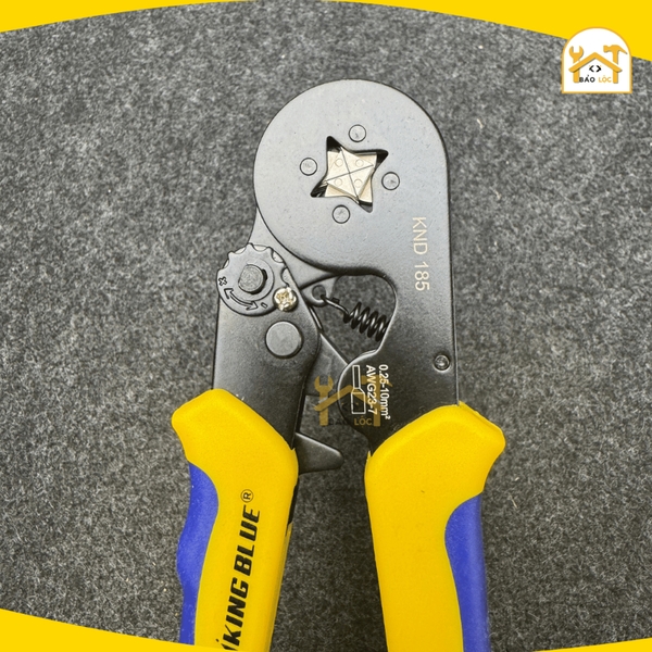 Kìm bấm cos vuông thép C45 chịu lực tốt KingBlue KND185 - Hàng chính hãng