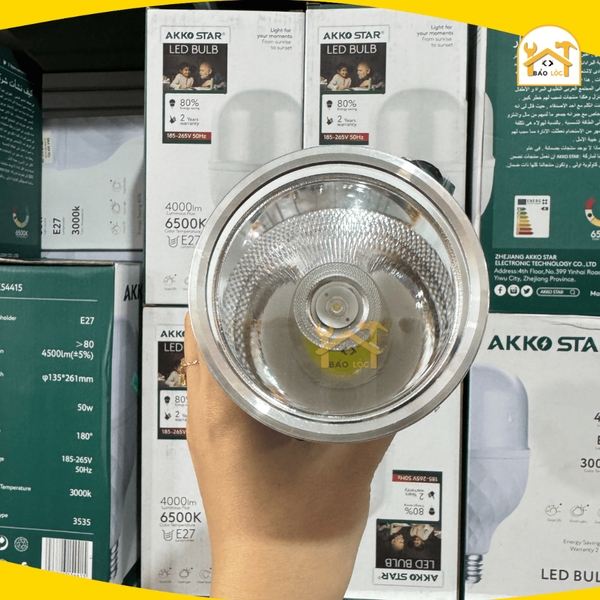 Đèn pin Led sạc tích điện 8W + 12SMD Akko Star 87290 - Hàng chính hãng.