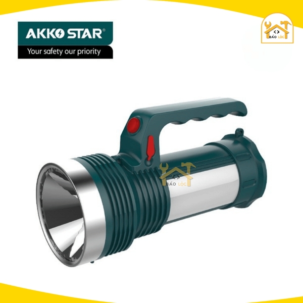 Đèn pin Led sạc tích điện 8W + 12SMD Akko Star 87290 - Hàng chính hãng.