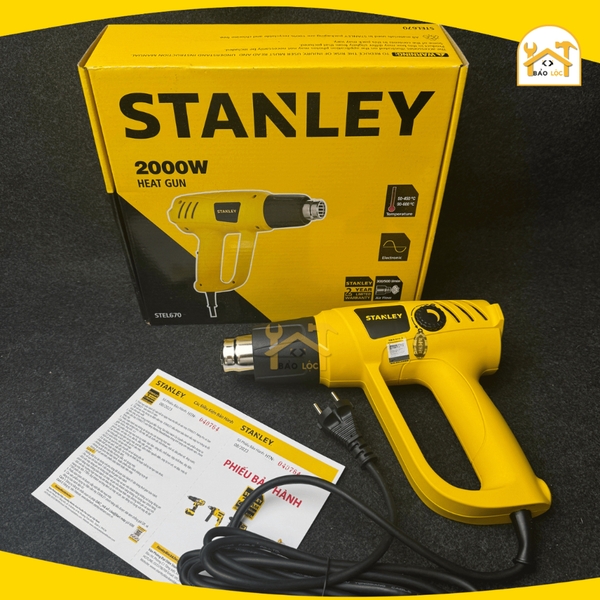 Máy thổi hơi nóng dùng điện 2000W Stanley STEL670 - Hàng chính hãng.