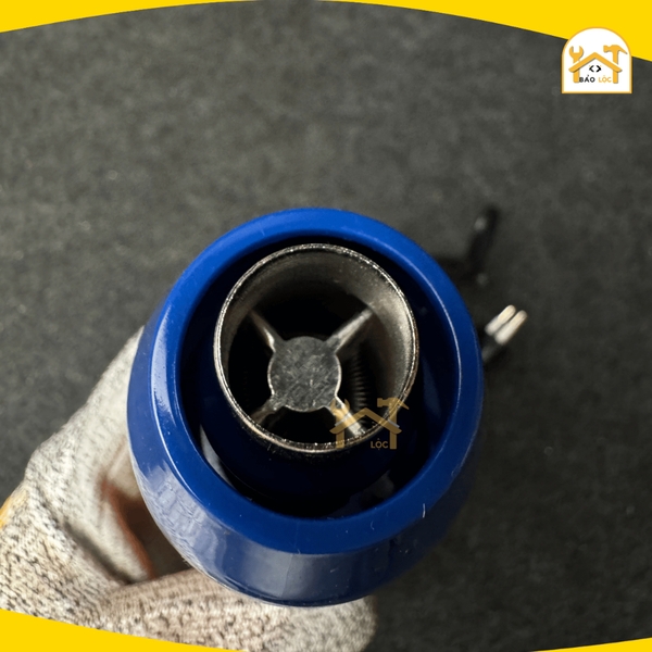Máy khò nhiệt mini Wadfow WHG15351 - thổi khí nóng 400°C 350W 220V để khò màng co, tem cao su, bột hàn...