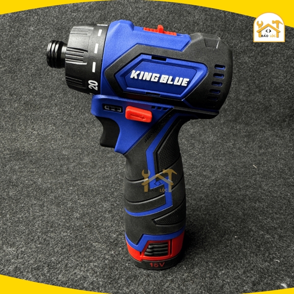 Máy Vặn Vít Cấp Trượt 16V KingBlue KB16VA2,Động cơ không chổi than, Bảo hành 16 tháng thân máy và pin, Hệ chân pin Bosch
