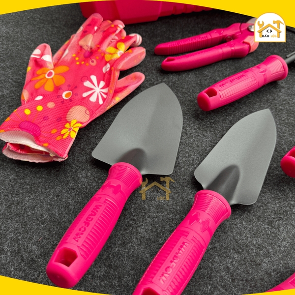 Bộ dụng cụ làm vườn (màu hồng) 13 chi tiết Wadfow WHS5413 - Hàng chính hãng.