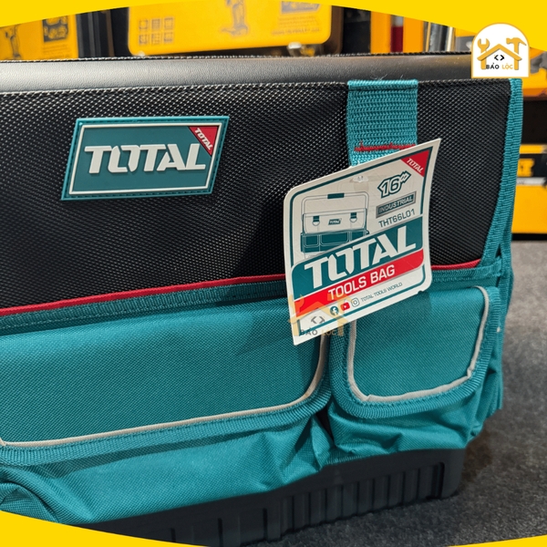 Giỏ đựng công cụ 16 inch TOTAL THT66L01 Túi đựng đồ nghề , dụng cụ 14 ngăn đeo vai - Hàng chính hãng.