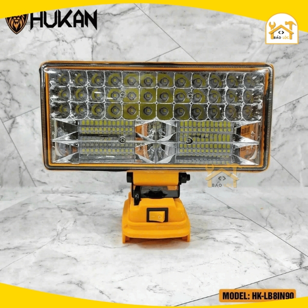 Thân bóng đèn LED dùng pin 70W/90W HUKAN HK-LB5IN70/HK-LB8IN90 sử dụng chân pin phổ thông Makita siêu sáng tiện lợi