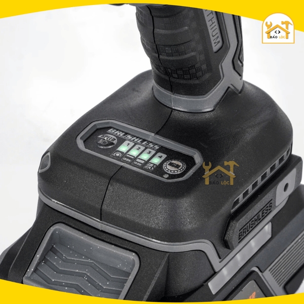 Máy chuyên vít pin Hukan HM21-G2CV250BL, Động cơ Không chổi than 250Nm, 4 Tốc độ