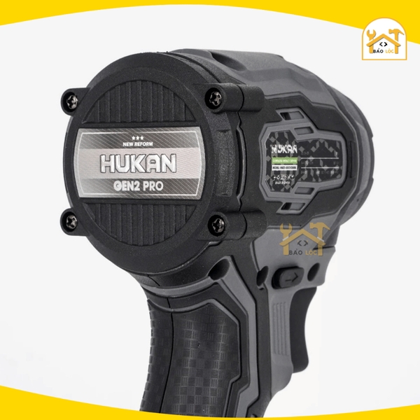 Máy chuyên vít pin Hukan HM21-G2CV250BL, Động cơ Không chổi than 250Nm, 4 Tốc độ