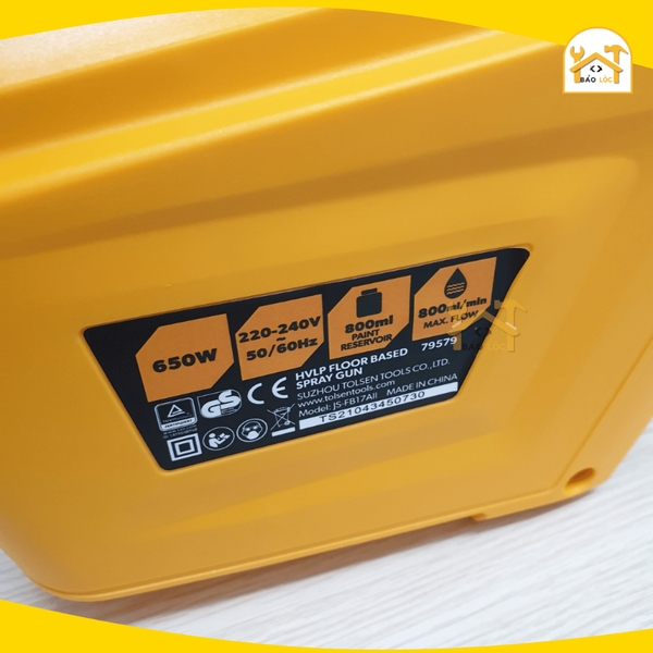 Máy phun sơn điện đề sàn 650W Tolsen 79579 - Hàng chính hãng.