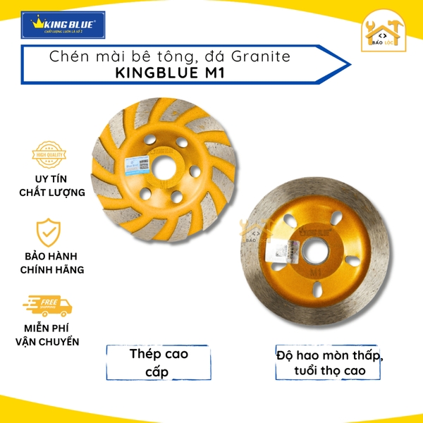 Chén Mài KingBlue M1 Chất lượng theo tiêu chuẩn Đức - Chuyên mài bê tông, đá Granite