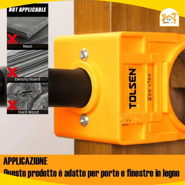 Bộ mũi khoét lỗ tay nắm cửa 4 món Tolsen 75863 - Hàng chính hãng