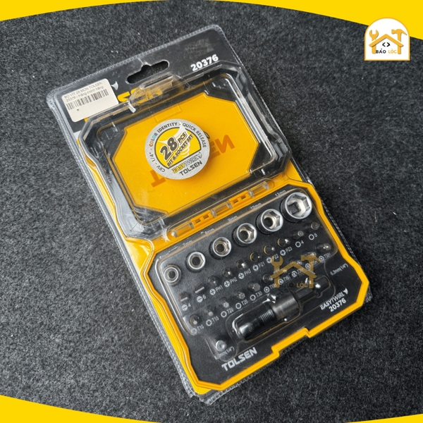 Bộ vít và tuýp 28 chi tiết Tolsen 20376 - Hàng chính hãng.