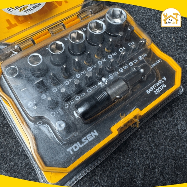 Bộ vít và tuýp 28 chi tiết Tolsen 20376 - Hàng chính hãng.