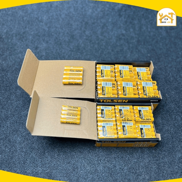 Pin tiểu cao cấp 1.5V Tolsen, AA/AAA - 60001/60002 không chứa thủy ngân, an toàn môi trường, lắp remote, đồ chơi
