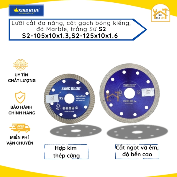 Lưỡi Cắt Đa Năng BlueBird KINGBLUE S2-105/S2-125ĐN NEW - HÀNG CHÍNH HÃNG