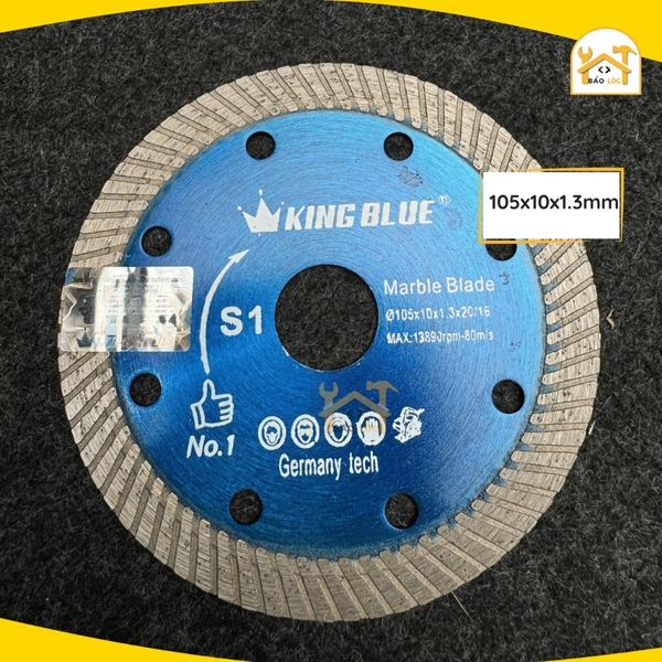 Lưỡi Cắt Đa Năng KINGBLUE S1-105/S1-125 chuyên cắt đá Granite, Marble, đá trắng Sứ - Hàng chính hãng.