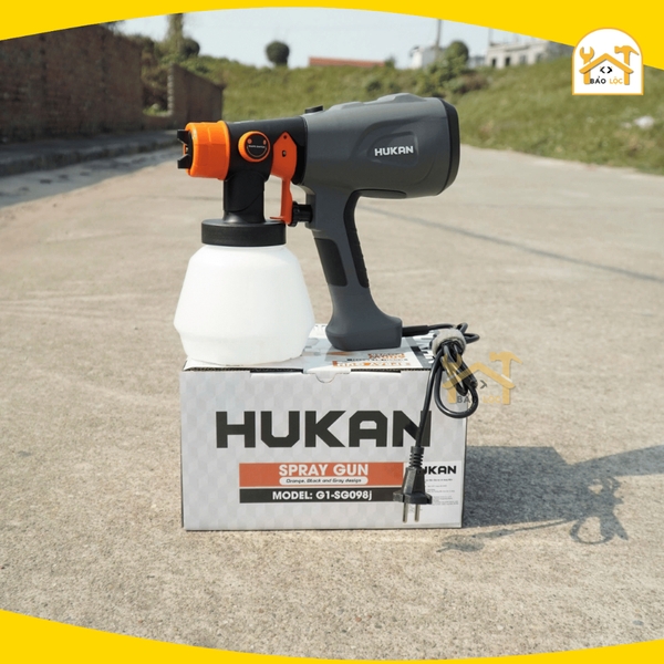 Máy phun sơn điện HUKAN G1-SG098j, 600w, Bình 1000ml, Dây điện dài 3m - Hàng chính hãng.