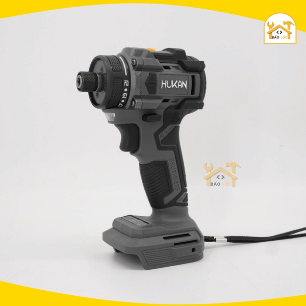 Máy chuyên vít trượt pin HUKAN HM21-G2CVT555, Động cơ Không chổi than, Lực siết 55Nm