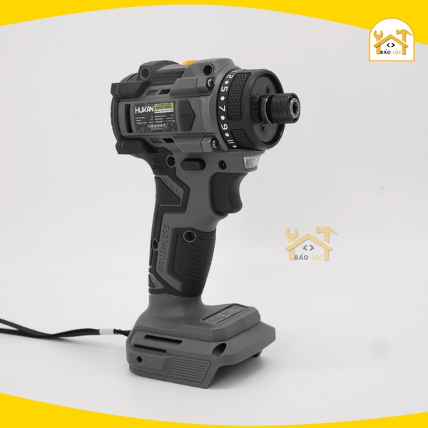 Máy chuyên vít trượt pin HUKAN HM21-G2CVT555, Động cơ Không chổi than, Lực siết 55Nm