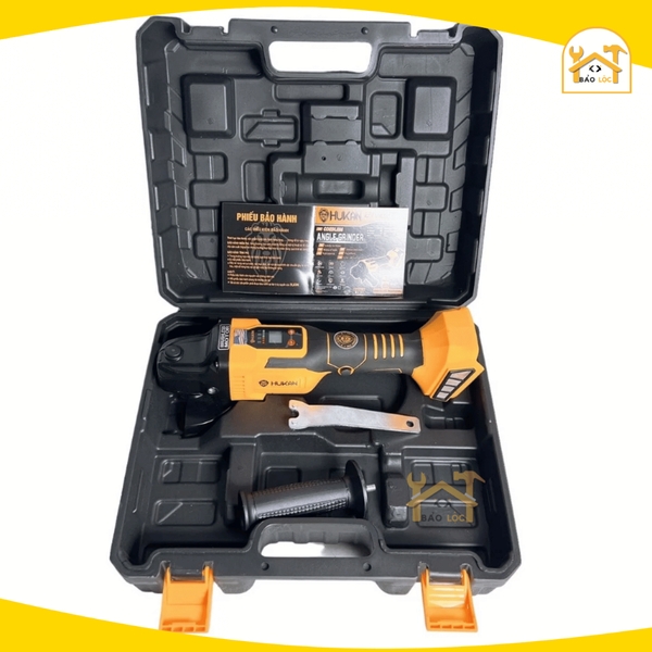 Thân máy mài pin HUKAN HK-AG8300BL không chổi than, chỉnh lực điện tử, chân pin phổ thông