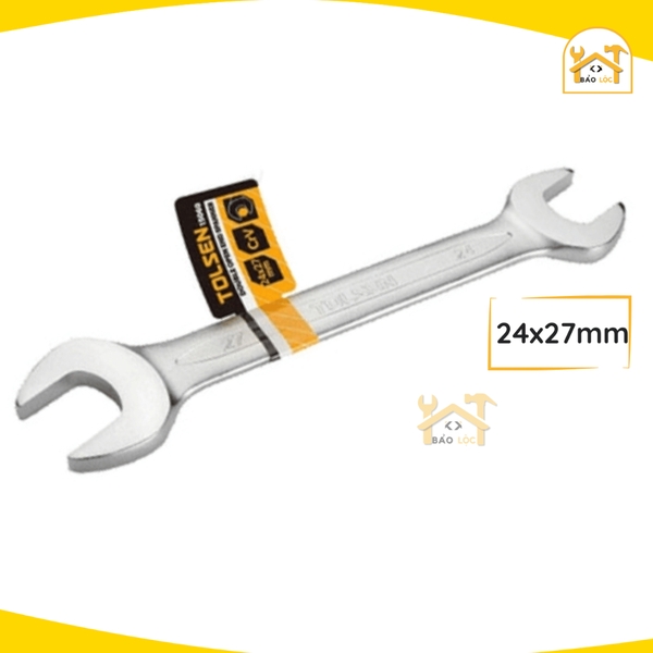 Chìa khóa, cờ lê miệng miệng thép mạ Cr (24x27mm-30x32mm) Tolsen 15860-15862  - Hàng chính hãng.