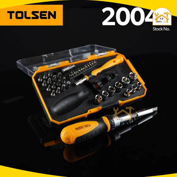 Bộ tua vít típ đa năng 42 chi tiết chuyên sữa chữa xe cộ, nhà cửa Tolsen 20041 - Hàng chính hãng.