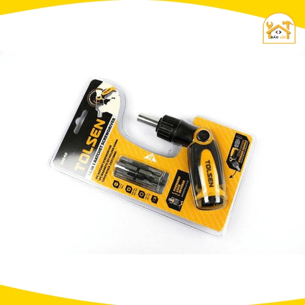 Bộ tua vít tự động, đảo chiều công nghiệp 14 chi tiết TOLSEN 20040, thích hợp tháo mở đai ốc, bu lông