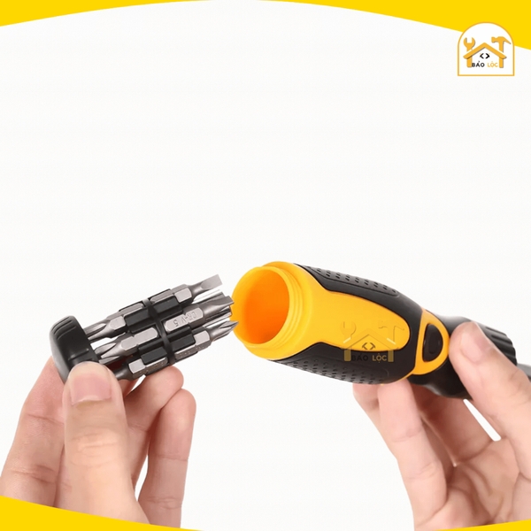 Bộ tua vít tự động, đảo chiều công nghiệp 14 chi tiết TOLSEN 20040, thích hợp tháo mở đai ốc, bu lông