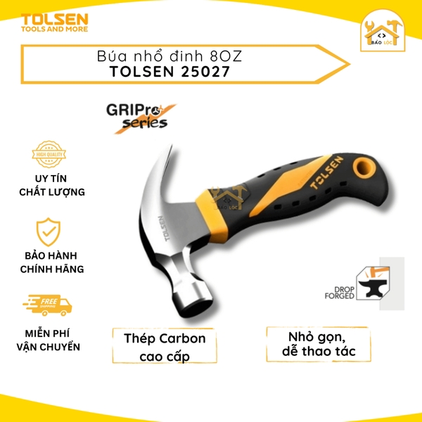 Búa lùn, búa sừng dê mini 8OZ 226G Tolsen 25027 - Hàng chính hãng.