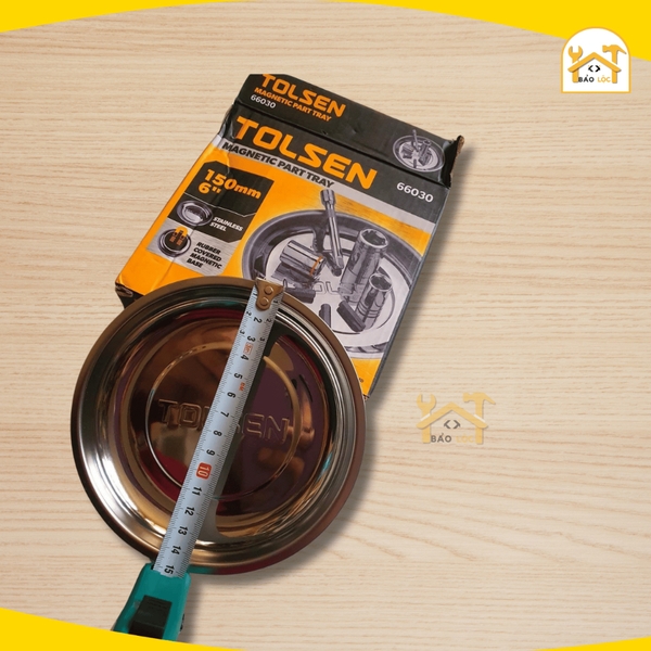 Đĩa nam châm, khay từ tính Tolsen 66030 đường kính 150mm - Hàng chính hãng.