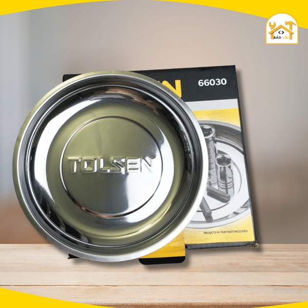 Đĩa nam châm, khay từ tính Tolsen 66030 đường kính 150mm - Hàng chính hãng.