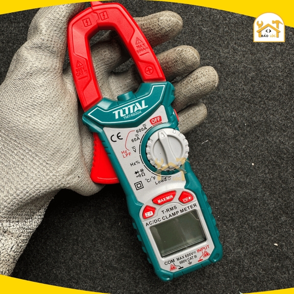 Ampe Kềm đo DC - AC kỹ thuật số TOTAL TMT46004 - Hàng chính hãng.