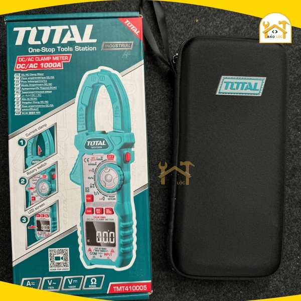 Ampe kìm đo dòng điện DC/AC Total TMT410005 - Hàng chính hãng.