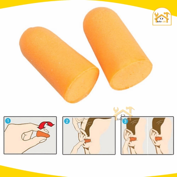 Miếng nhét lỗ tai chống ồn Tolsen 45081 chất liệu bọt polyurethane mịn và dẻo - Hàng chính hãng