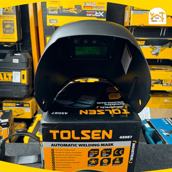 Mặt nạ hàn tự động cao cấp Tolsen 45087 - Hàng chính hãng.