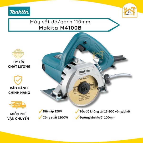 Máy cắt gạch đá MAKITA - M4100B (110MM-1200W) - Hàng chính hãng